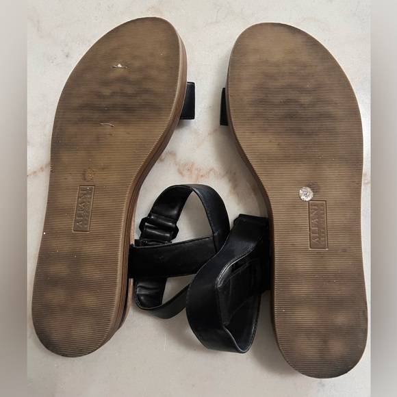 Alfani Womens Step N Flex Cherryll Sliver Flatform Wedge, BLACK, Size 9 - Picture 7 of 7